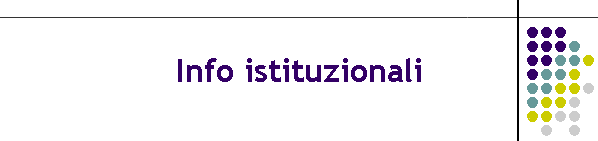 Info istituzionali